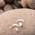 Cressida Silver Pearl Moon Earrings - Dea Dia