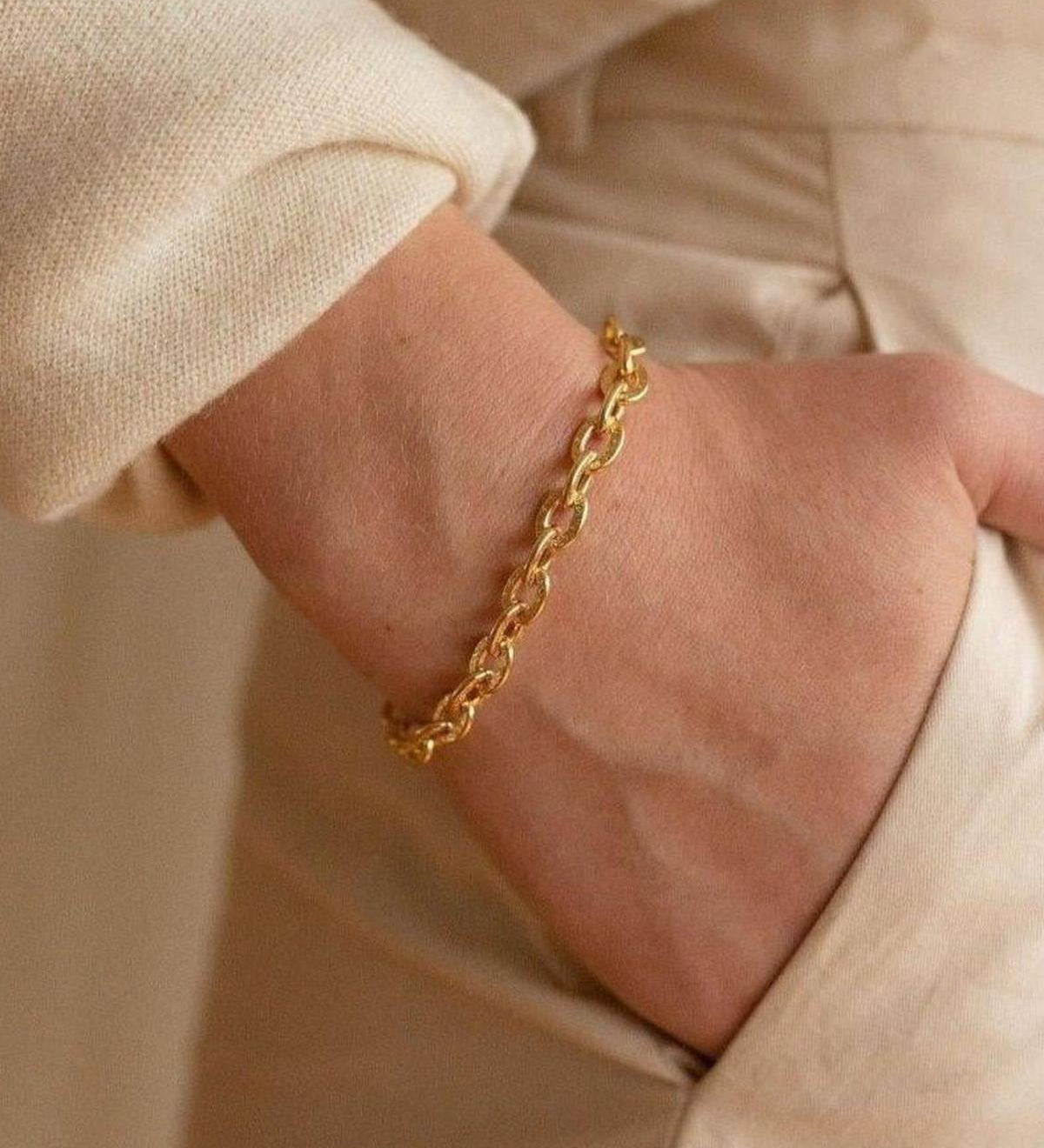 Delara Pattern Chain Bracelet - Dea Dia