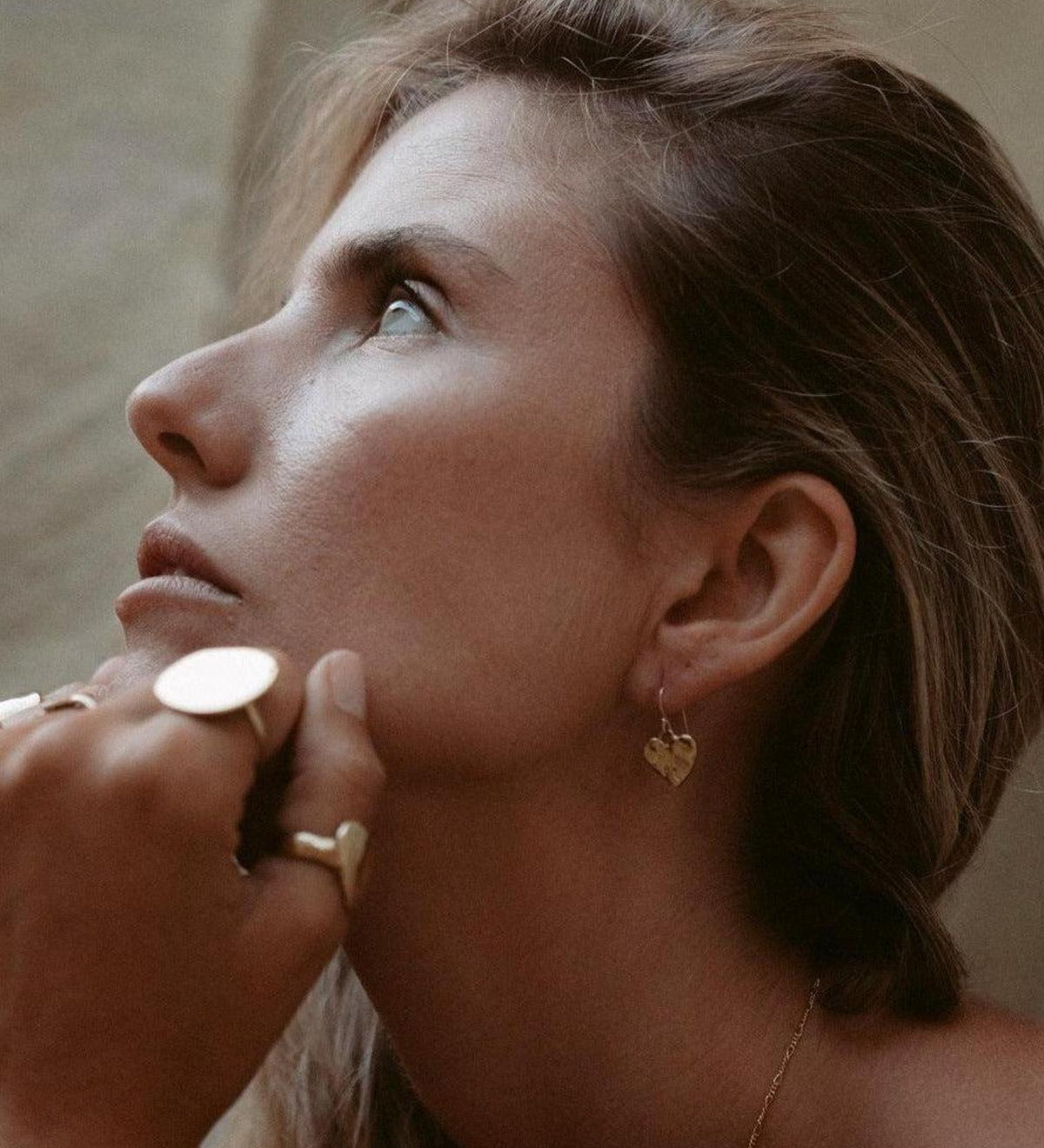 Eros Silver Heart Earrings - Dea Dia