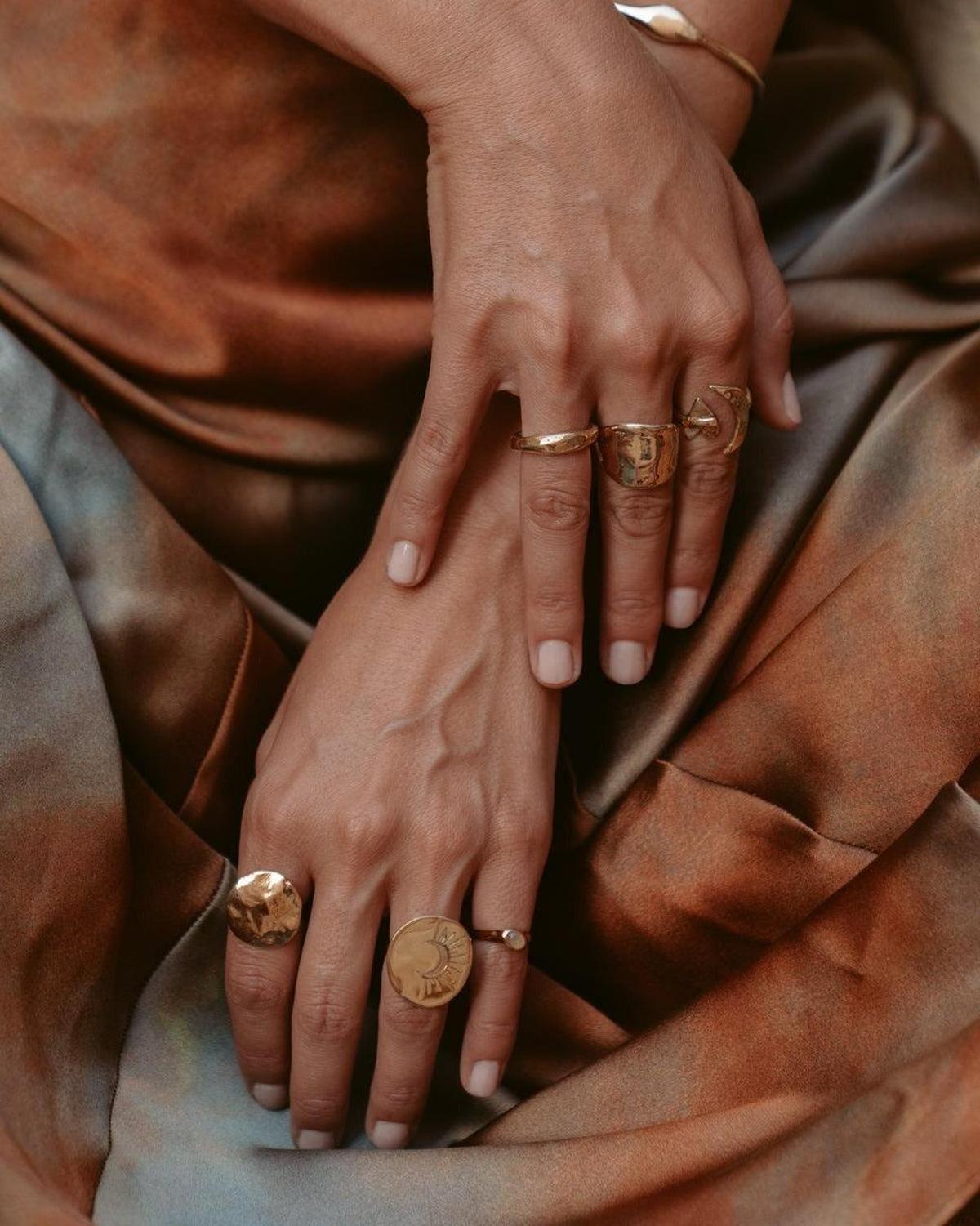 Lunar Gold Moon Ring - Dea Dia