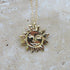 Gold Sun Talisman Necklace - Gold Sun Pendant - Dea Dia