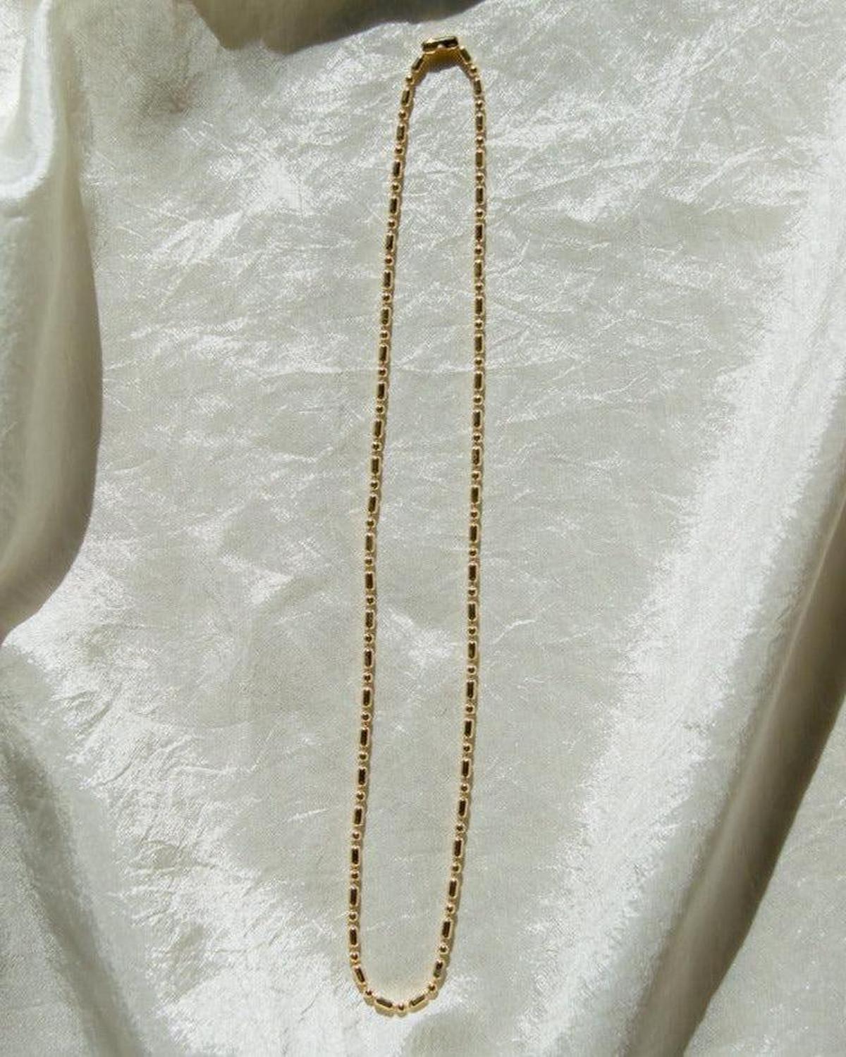Gold Vintage Ball Chain Necklace - Dea Dia
