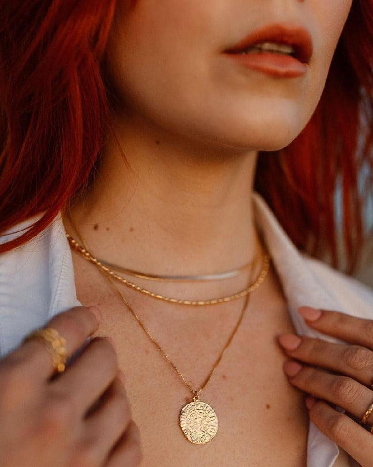 Gold Vintage Ball Chain Necklace - Dea Dia