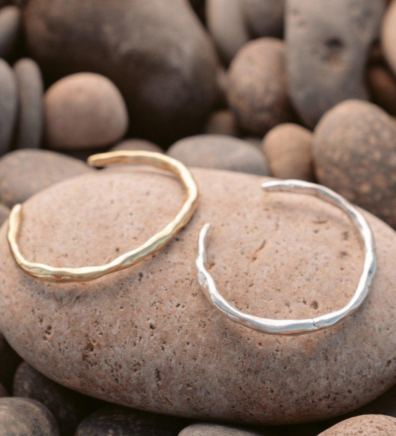 Luna Silver Cuff Bracelet - Dea Dia