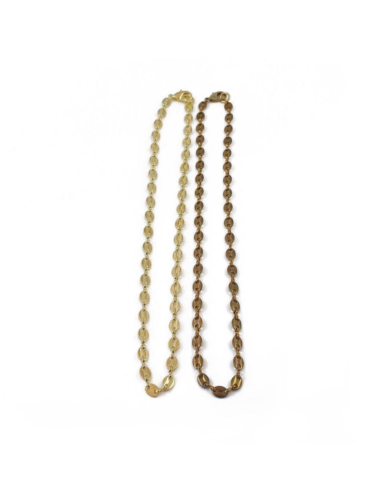 Maritime Necklace - Gold Mariner Chain Necklace - Gucci Chain Necklace - Dea Dia