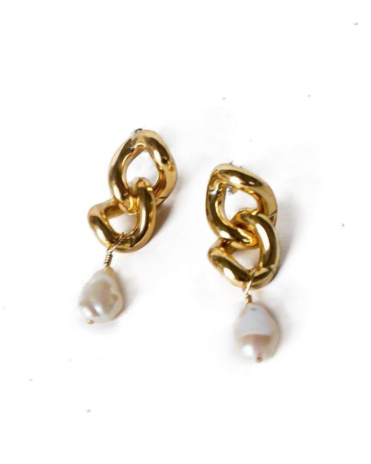Pearl Link Studs - Dea Dia