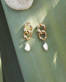Pearl Link Studs - Dea Dia