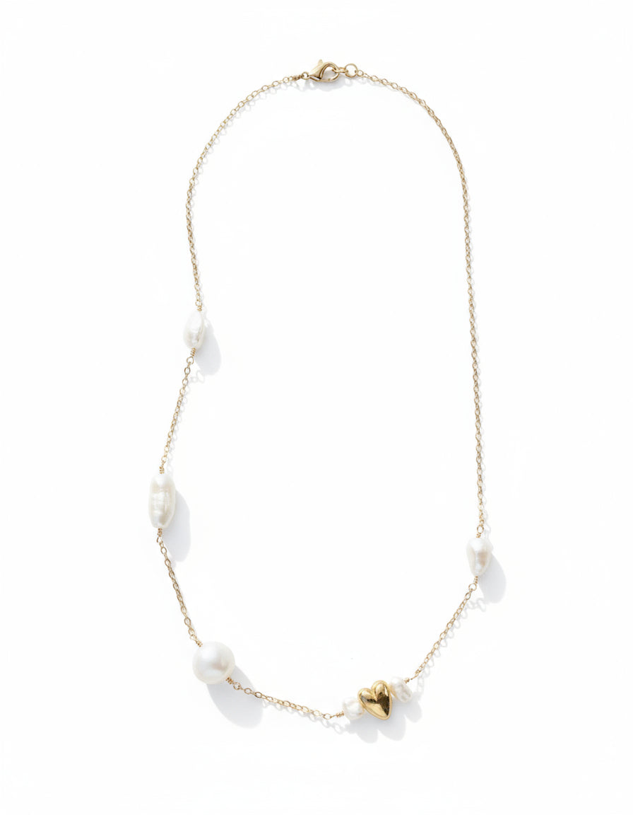 Pearl Satellite of Love Necklace - Satellite Necklace - Dea Dia