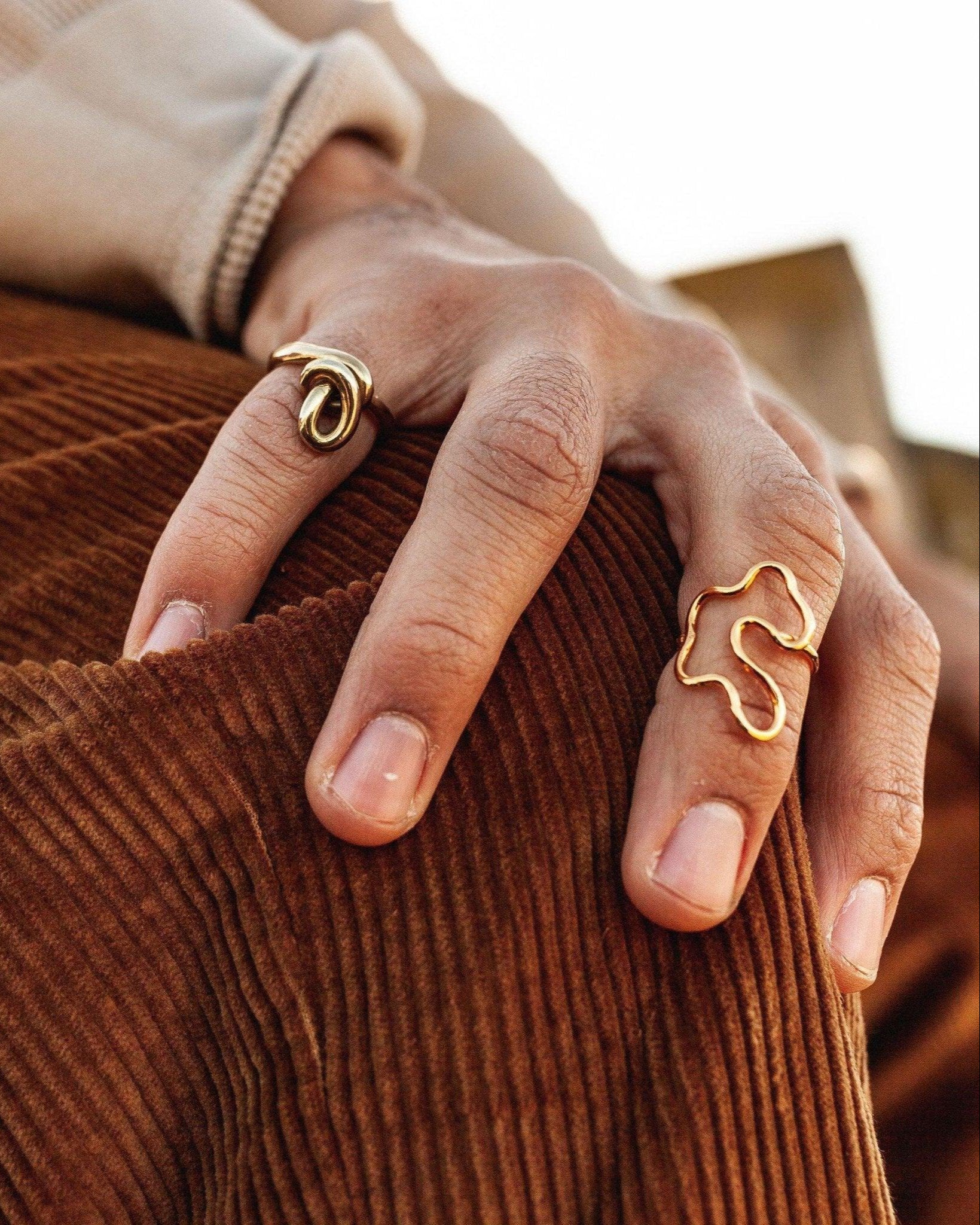 Puddle Ring - Gold Abstract Ring - Dea Dia