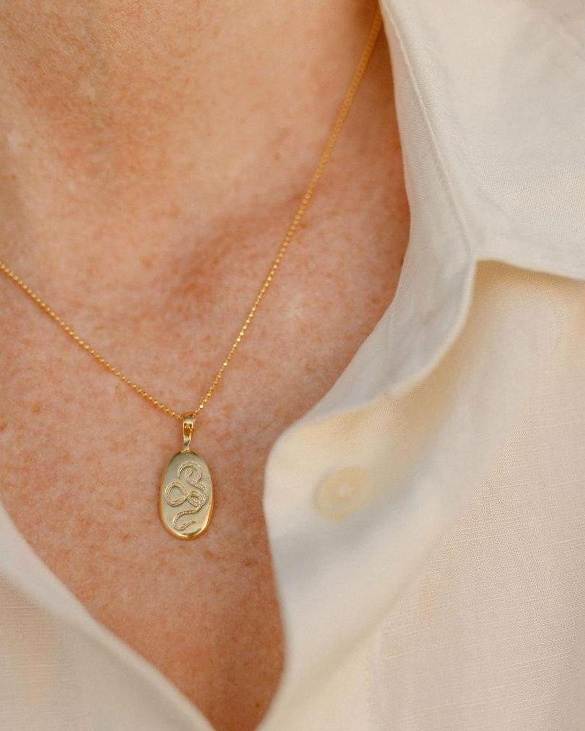 Serpent Rising Snake Pendant Necklace - Dea Dia