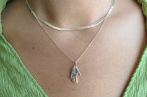 Sterling Silver Hamsa Necklace - Dea Dia