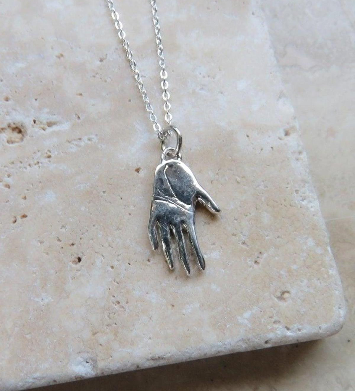 Hamsa Necklace Silver - Dea Dia
