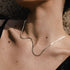 Slinky Gold Flat Herringbone Chain Necklace - Flat Gold Chain - Dea Dia