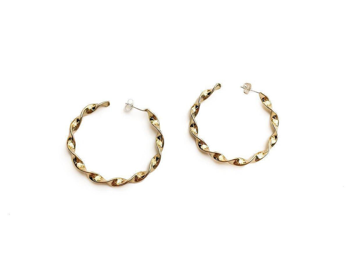 Thin Twisted Hoops - Dea Dia