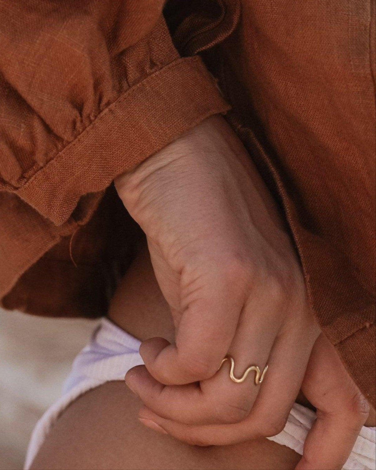 Wave Ring - Wavy Gold Ring - Dea Dia