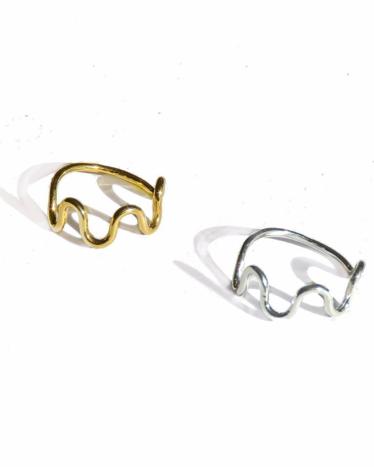 Wave Ring - Wavy Gold Ring - Dea Dia
